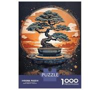 Puzzle Difficile pour Adultes De 1000 Pièces Japanese Eternal Bonsai Puzzle Anti-Stress, Jeu Éducatif Amusant Et Humoristique 70x50cm/1000pcs