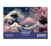 Puzzle Difficile pour Adultes De 1000 Pièces Japanese Geisha Art Print-2 Casse-tête pour Adultes, Jeu De Réflexion, Analyse Et Logique, pour Les Amis Et La Famille 38x26cm/1000pcs