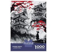 Puzzle Difficile pour Adultes De 1000 Pièces Japanese Traveler Ink Wash Puzzle Anti-Stress, Jeu Éducatif Amusant Et Humoristique 70x50cm/1000pcs