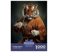 Puzzle Difficile pour Adultes De 1000 Pièces Karate Tiger Puzzle pour Adultes Jeu Manuel Difficile Cadeau d'anniversaire, Cadeaux, 70x50cm/1000pcs