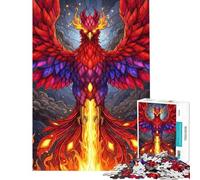 Puzzle Difficile pour Adultes de 1000 pièces Le Phénix renaissant de Ses Cendres Jeu de Puzzle Relaxant pour Adultes améliore la mémoire et représente Un défi à relever (Taille 38x26cm)