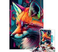 Puzzle Difficile pour Adultes de 1000 pièces Le Renard Malin Activités Amusantes à la Maison Jeu de Puzzle Stimulant et décoratif à partir de 14 Ans (50x75cm)