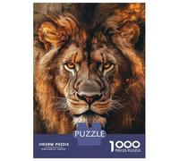 Puzzle Difficile pour Adultes De 1000 Pièces Lion Portrait Puzzles pour Adolescents, Amusants Et Humoristiques, Un Défi Stimulant pour Réduire Le Stress 52x38cm/1000pcs