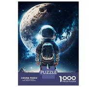 Puzzle Difficile pour Adultes De 1000 Pièces Little Boy with Astronaut Puzzle Anti-Stress, Jeu Éducatif Amusant Et Humoristique 70x50cm/1000pcs