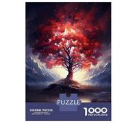 Puzzle Difficile pour Adultes De 1000 Pièces Magical Glowing Tree Landscape Puzzle Anti-Stress, Jeu Éducatif Amusant Et Humoristique 52x38cm/1000pcs