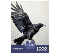 Puzzle Difficile pour Adultes De 1000 Pièces Majestic Raven Flying Puzzle Anti-Stress, Jeu Éducatif Amusant Et Humoristique 70x50cm/1000pcs