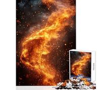 Puzzle Difficile pour Adultes de 1000 pièces Motif Abstrait de feu et d'étincelles idéal pour se détendre et Passer Le Temps (38x52cm)