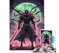 Puzzle Difficile pour Adultes de 1000 pièces Motif majestueux de samouraï Japonais activités Amusantes à la Maison Assemblage du Motif Jouet Anti-Stress pour Les 14 Ans et Plus (38x26cm)