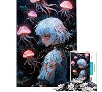 Puzzle Difficile pour Adultes de 1000 pièces Motif méduse pour Une Famille nombreuse Cadeau Amusant et Humoristique pour Les Amis et la Famille (38x52cm)