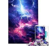 Puzzle Difficile pour Adultes de 1000 pièces Nébuleuse Foudroyée Jeu de réflexion Stimulant Cadeau d'anniversaire décoration Murale (Taille 38x52cm)