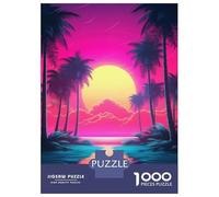 Puzzle Difficile pour Adultes De 1000 Pièces Neon Dreamscape Reverie Puzzle pour Adultes Jeu Manuel Difficile Cadeau d'anniversaire, Cadeaux, 38x26cm/1000pcs