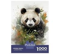 Puzzle Difficile pour Adultes De 1000 Pièces Panda Wall Art Print Puzzle Anti-Stress, Jeu Éducatif Amusant Et Humoristique 38x26cm/1000pcs
