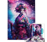 Puzzle Difficile pour Adultes de 1000 pièces représentant Les Quartiers des geishas de Kyoto Un Puzzle à Monter soi-même Amusant et Humoristique idéal pour Les Amateurs de Jeux vidéo (38x26cm)