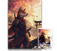 Puzzle Difficile pour Adultes de 1000 pièces représentant Un Guerrier samouraï Renard dans Un Paysage Japonais Idéal pour des Moments de Calme et de détente Dimensions:50x75cm