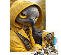 Puzzle Difficile pour Adultes de 1000 pièces représentant Un Oiseau à Capuchon Jaune Un Jeu Stimulant et captivant pour Passer Le Temps à la Maison Jeu Impossible à partir de 14 Ans : 50x75cm
