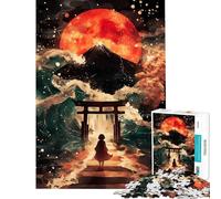 Puzzle Difficile pour Adultes de 1000 pièces représentant Un Paysage Japonais onirique Jeu Familial Stimulant et Original idéal pour la décoration intérieure et à partir de 14 Ans (50x75cm)