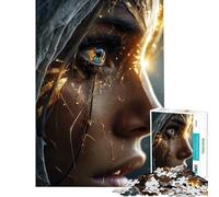 Puzzle Difficile pour Adultes de 1000 pièces représentant Une Femme angélique Divine Jeu de réflexion Stimulant Cadeau d'anniversaire Décoration Murale (Dimensions 50x75cm)