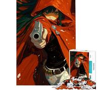 Puzzle difficile pour adultes de 1000 pièces représentant une fille d'anime armée d'un pistolet Un jeu difficile et stimulant pour passer le temps à la maison Jeu impossible à partir de 14 ans proposé