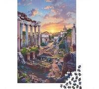 Puzzle Difficile pour Adultes De 1000 Pièces Roman Forum Sunset Puzzle Anti-Stress, Jeu Éducatif Amusant Et Humoristique 52x38cm/1000pcs