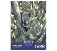 Puzzle Difficile pour Adultes De 1000 Pièces Sleeping Koala in Eucalyptus Tree Puzzle pour Adultes Jeu Manuel Difficile Cadeau d'anniversaire, Cadeaux, 70x50cm/1000pcs