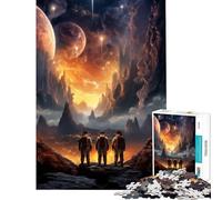 Puzzle Difficile pour Adultes de 1000 pièces sur Le thème de l'espace Exploration Aventure et défi Idéal pour Passer Le Temps à la Maison Jeu Impossible à partir de 14 Ans Format 38x26cm