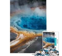 Puzzle Difficile pour Adultes de 1000 pièces sur Le thème des Sources thermales géothermiques avec Vapeur Un Jeu Stimulant et captivant pour Passer Le Temps à la Maison à partir