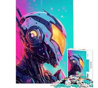 Puzzle Difficile pour Adultes de 1000 pièces thème Robot Cyberpunk Jeu Familial Amusant et Original pour Les Amis et la Famille (38x26cm)