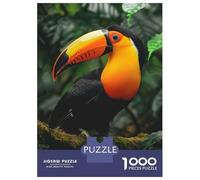 Puzzle Difficile pour Adultes De 1000 Pièces Toucan in Rainforest Puzzles pour Adolescents, Amusants Et Humoristiques, Un Défi Stimulant pour Réduire Le Stress 52x38cm/1000pcs