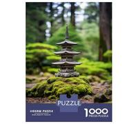 Puzzle Difficile pour Adultes De 1000 Pièces Zen Japanese Temple Pagoda Casse-tête pour Adultes, Jeu De Réflexion, Analyse Et Logique, pour Les Amis Et La Famille 52x38cm/1000pcs