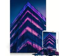 Puzzle Difficile Purple City pour Adultes, 1000 pièces, Jeu Intelligent, à Assembler soi-même, Cadeau Festif (38x52cm)