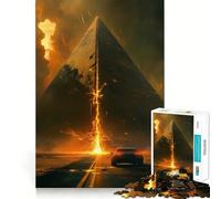Puzzle Difficile Pyramide Apocalypse pour Adultes, 1000 pièces, Puzzle Stimulant la mémoire, Facile à Assembler, Cadeau Artistique (38x26cm)