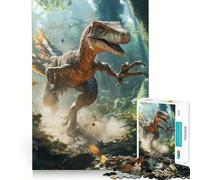 Puzzle Difficile Raptor Courant dans la forêt pour Adultes, 1000 pièces, Jouet de logique Pure, activité la Maison, découpe Nette, Joli Cadeau (38x26cm)