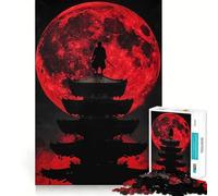 Puzzle Difficile Red Moon Shinobi pour Adultes, 1000 pièces, Jeu de logique et d'adresse, à Partager en Famille, pièce de Collection (38x26cm)