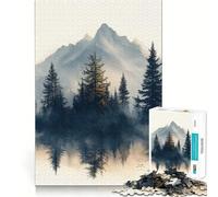 Puzzle Difficile Reflets de Montagne pour Adultes, 1000 pièces, Think Toy, Divertissement paisible, découpe Nette, œuvre d'art (38x52cm)