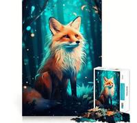 Puzzle Difficile Renard Roux dans la forêt pour Adultes, 1000 pièces, Jeu de logique Pure, activité la Maison, découpe Nette, Joli Cadeau (50x75cm)