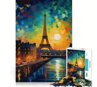 Puzzle Difficile Rêves parisiens pour Adultes, 1000 pièces, Think Toy, Divertissement paisible, découpe Nette, œuvre d'art (38x52cm)