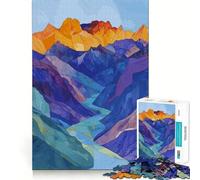 Puzzle Difficile Rivière Entre Les Montagnes pour Adultes, 1000 pièces, Jeu intellectuel, Moment de détente, découpe de qualité, Cadeau Exquis (38x26cm)