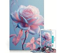Puzzle Difficile Rose Blossom Vaporwave pour Adultes, 1000 pièces, Jeu de logique Fine, Calme et Amusant, Bords Nets, Cadeau attentionné (38x52cm)