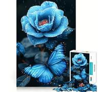Puzzle Difficile Rose et Papillon pour Adultes 1000 pièces Découpe Lisse Cadeau Classique 50x75cm