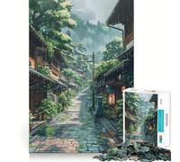 Puzzle Difficile Rue pluvieuse pour Adultes, 1000 pièces, Casse-tête Mental, détente et Art Assembler, Cadeau spécial (38x52cm)