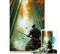 Puzzle Difficile Samouraï dans Une forêt de bambous pour Adultes, 1000 pièces, Jeu intellectuel, Moment de détente, découpe de qualité, Cadeau raffiné (50x75cm)