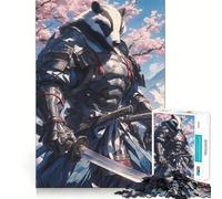 Puzzle Difficile Samurai Badger Vigilance pour Adultes, 1000 pièces, Jeu intellectuel, Moment de détente, découpe de qualité, Cadeau Exquis (38x26cm)