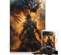 Puzzle Difficile Samurai Dragon Fire Battle pour Adultes, 1000 pièces, Jeu intellectuel, détente, découpe de qualité, Cadeau Exquis (38x26cm)