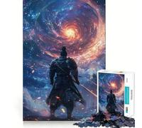 Puzzle Difficile Samurai et Vortex Cosmique pour Adultes, 1000 pièces, Remémoration, Boost, Calme, Découpe Lisse, Cadeau Classique (38x26cm)