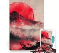 Puzzle Difficile Samurai Sunset pour Adultes, 1000 pièces, Jeu de logique et d'adresse, à Partager en Famille, pièce de Collection (50x75cm)