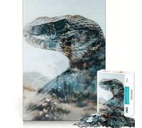 Puzzle Difficile Serpent sonnettes dans Les sables pour Adultes, 1000 pièces, Casse-tête Mental, détente et Art Assembler, Cadeau spécial (50x75cm)