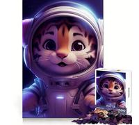 Puzzle Difficile Space Baby Tiger pour Adultes, 1000 pièces, Jeu de logique Pure, activité la Maison, découpe Nette, Joli Cadeau (38x26cm)