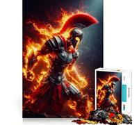 Puzzle Difficile Spartan Warrior pour Adultes, 1000 pièces, Version améliorée, Doux et Relaxant, découpe Nette, Cadeau Unique 50x75cm