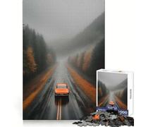 Puzzle Difficile sur Ma Route Forest Drive pour Adultes, 1000 pièces, renforce la mémoire, soulage Le Stress, Bords de qualité supérieure, pièce d'art 38x52cm