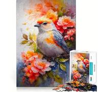 Puzzle Difficile Symphonie des Oiseaux chanteurs pour Adultes, 1000 pièces, Casse-tête Mental, détente et Art Assembler, Cadeau spécial (50x75cm)
